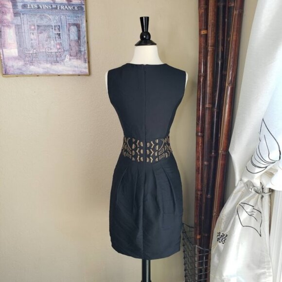 Nicole Miller - Beaded Bubbled Silk Dress - Sz 4 - Picture 4 of 4